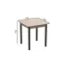 Стіл кухонний Ferrum-decor Агата 75x70x70 Чорний ДСП Дуб Сан-Маріно 16мм (AGA0009)