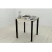 Стол кухонный Ferrum-decor Агата 75x70x70 Черный ДСП Сонома 16мм (AGA0011)