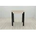 Стол кухонный Ferrum-decor Агата 75x70x70 Черный ДСП Сонома 16мм (AGA0011)