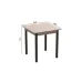 Стол кухонный Ferrum-decor Агата 75x80x80 Черный ДСП Дуб Сан-Марино 16мм (AGA0016)