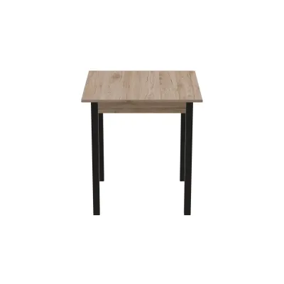 Стол кухонный Ferrum-decor Агата 75x80x80 Черный ДСП Дуб Сан-Марино 16мм (AGA0016)
