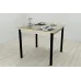 Стіл кухонний Ferrum-decor Агата 75x80x80 Чорний ДСП Сонома 16мм (AGA0018)