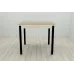 Стіл кухонний Ferrum-decor Агата 75x80x80 Чорний ДСП Сонома 16мм (AGA0018)