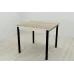 Стіл кухонний Ferrum-decor Агата 75x80x80 Чорний ДСП Сонома 16мм (AGA0018)