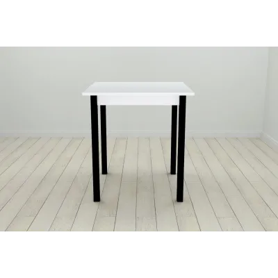 Стіл кухонний Ferrum-decor Дієго 75x90x90 Чорний ДСП Біле 16мм (DIE0015) Стіл кухонний Ferrum-decor Дієго 75x90x90 Чорний ДСП Біле 16мм (DIE0015)