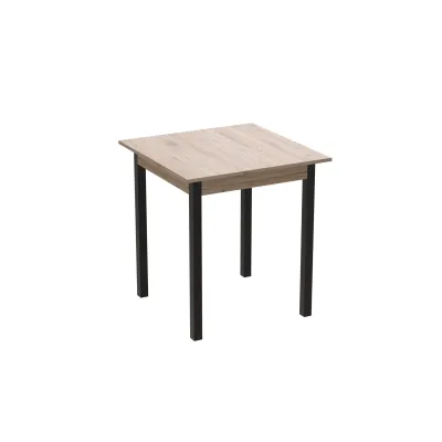 Стол кухонный Ferrum-decor Диего 75x90x90 Черный ДСП Дуб Сан-Марино 16мм (DIE0016)