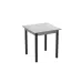 Стіл кухонний Ferrum-decor Дієго 75x90x90 Чорний ДСП Бетон 16мм (DIE0021)