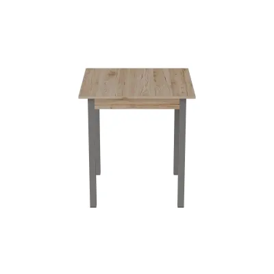 Стіл кухонний Ferrum-decor Дієго 75x90x90 Білий ДСП Дуб Сан-Маріно 16мм (DIE0023)