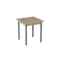 Стол кухонный Ferrum-decor Диего 75x90x90 Белый ДСП Дуб Сан-Марино 16мм (DIE0023)