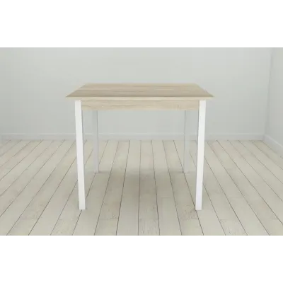 Стіл кухонний Ferrum-decor Дієго 75x90x90 Білий ДСП Сонома 16мм (DIE0025) Стіл кухонний Ferrum-decor Дієго 75x90x90 Білий ДСП Сонома 16мм (DIE0025)