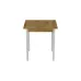 Стіл кухонний Ferrum-decor Дієго 75x90x90 Білий ДСП Дуб Артізан 16мм (DIE0027)
