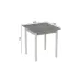 Стол кухонный Ferrum-decor Диего 75x90x90 Белый ДСП Бетон 16мм (DIE0028)