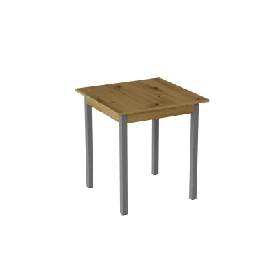 Стол кухонный Ferrum-decor Диего 75x80x80 Серый ДСП Дуб Артизан 16мм (DIE0062)