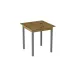 Стол кухонный Ferrum-decor Диего 75x80x80 Серый ДСП Дуб Артизан 16мм (DIE0062)