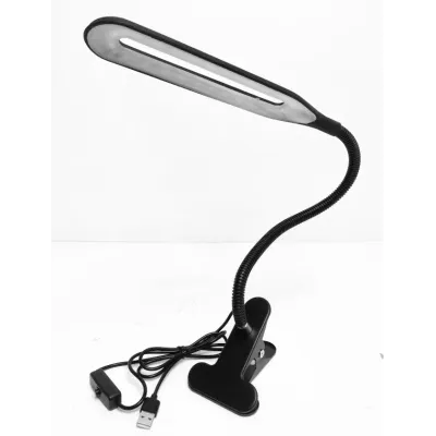 Лампа JL 24 LED світлодіодна на прищіпці від USB LED 206 Чорний