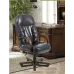 Офисное Кресло Руководителя Bufford Кожа Комбо Люкс Wood М1 Tilt Черное