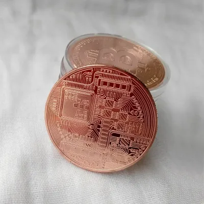 Монета сувенирная Eurs Bitcoin Медный цвет (BTC-M)