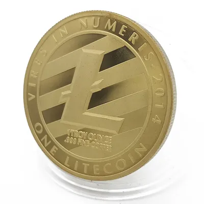 Сувенірна монета Eurs Litecoin Золотий колір (LTC-G) Сувенірна монета Eurs Litecoin Золотий колір (LTC-G)