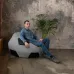 Крісло мішок М'яч Оксфорд 120см Студія Комфорту Великий Сірий + Чорний Крісло мішок М'яч Оксфорд 120см Студія Комфорту Великий Сірий + Чорний