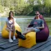 Крісло Мішок Груша Оксфорд 150х100 Студія Комфорту Великий бордовий