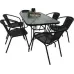 Комплект садової меблів Kontrast Garden Bistro Black-6