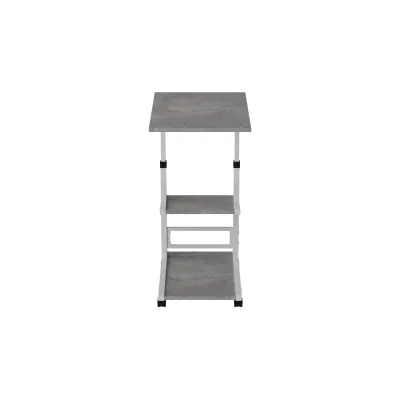 Стол приставной Ferrum-decor Адан 62x40x60 металл Белый ДСП Бетон 16мм (ADA0014) Стол приставной Ferrum-decor Адан 62x40x60 металл Белый ДСП Бетон 16мм (ADA0014)