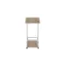 Стол приставной Ferrum-decor Френу 62x40x60 металл Белый ДСП Дуб Сан-Марино 16мм (FRE0009)