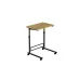 Стол приставной Ferrum-decor Амиго 62x60x40 металл Черный ДСП Дуб Артизан 16мм (AMI0006)