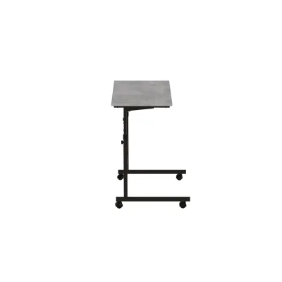 Стіл приставний Ferrum-decor Аміго 62x60x40 метал Чорний ДСП Бетон 16мм (AMI0007)