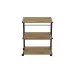 Етажерка на коліщатках Ferrum-decor Каміло 75x40x60 метал Чорний ДСП Дуб Артізан 16мм (KAM0006) Етажерка на коліщатках Ferrum-decor Каміло 75x40x60 метал Чорний ДСП Дуб Артізан 16мм (KAM0006)