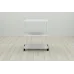 Етажерка на коліщатках Ferrum-decor Каміло 75x40x60 метал Білий ДСП Біле 16мм (KAM0008)