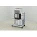 Етажерка на коліщатках Ferrum-decor Каміло 75x40x60 метал Сірий ДСП Біле 16мм (KAM0015)