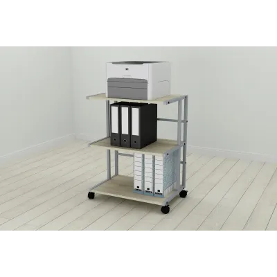 Этажерка на колесиках Ferrum-decor Камило 75x40x60 металл Серый ДСП Дуб Сонома 16мм (KAM0018) Этажерка на колесиках Ferrum-decor Камило 75x40x60 металл Серый ДСП Дуб Сонома 16мм (KAM0018)
