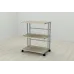 Этажерка на колесиках Ferrum-decor Камило 75x40x60 металл Серый ДСП Дуб Сонома 16мм (KAM0018)