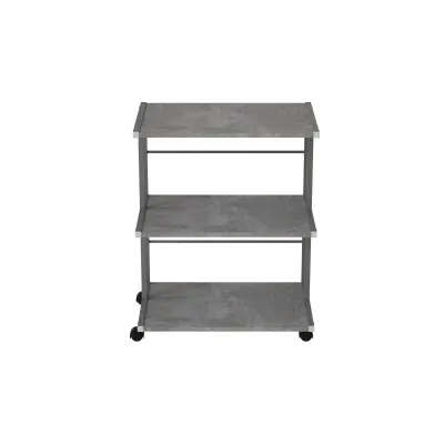 Этажерка на колесиках Ferrum-decor Камило 75x40x60 металл Серый ДСП Бетон 16мм (KAM0021) Этажерка на колесиках Ferrum-decor Камило 75x40x60 металл Серый ДСП Бетон 16мм (KAM0021)