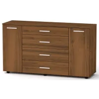 Комод 1-3-2 Компанит Орех экко (130х38х73 см) Комод 1-3-2 Компанит Орех экко (130х38х73 см)