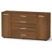 Комод 1-3-2 Компанит Орех экко (130х38х73 см)