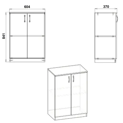 Комод Компанит КШ-17 Нимфея альба (белый) Комод Компанит КШ-17 Нимфея альба (белый)