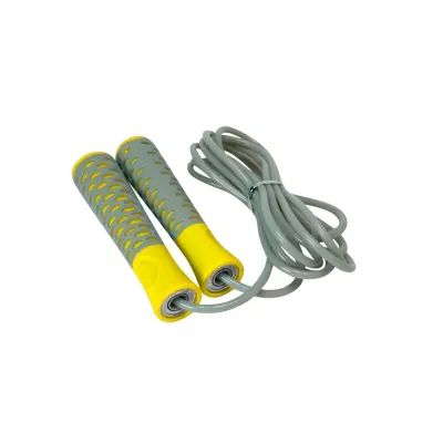 Скакалка PowerPlay 4206 Cіро-жовта Скакалка PowerPlay 4206 Cіро-жовта