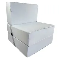 Бескаркасное кресло раскладушка Tia-Sport Поролон 210х80 см (sm-0920-17) серый