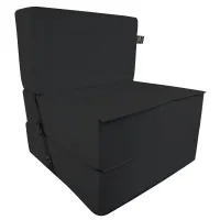 Бескаркасное кресло раскладушка Tia-Sport Поролон 210х80 см (sm-0920-32) черный