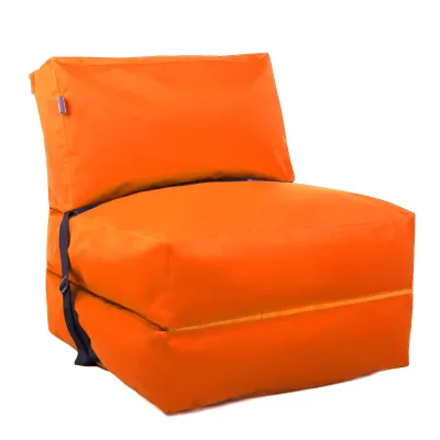 Бескаркасное кресло раскладушка Tia-Sport 210х80 см оранжевый (sm-0666-18) Бескаркасное кресло раскладушка Tia-Sport 210х80 см оранжевый (sm-0666-18)