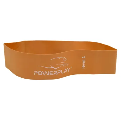 Фітнес резинка PowerPlay 4140 Level 1 (600*60*0.6 мм, 5кг) Помаранчева