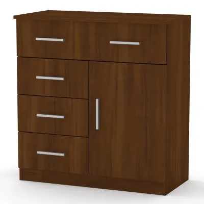 Комод Компанит 1-3-1 Орех экко (80х39х85 см)