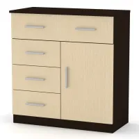 Комод Компанит 1-3-1 Венге комби (80х39х85 см)