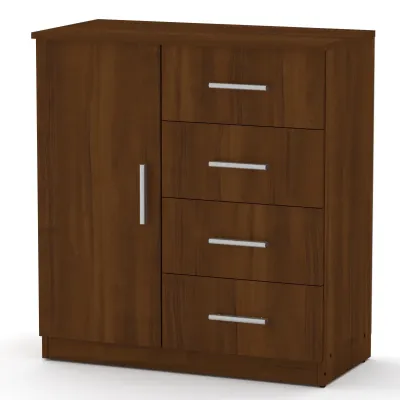 Комод Компанит 4+1А Орех экко (78х39х85 см)