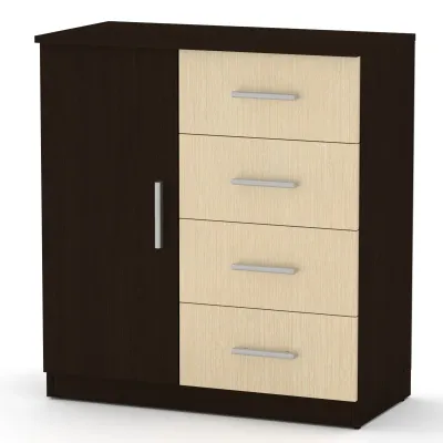 Комод Компанит 4+1А Венге комби (78х39х85 см)