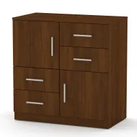 Комод для вещей Компанит 2+4 орех экко