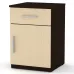 Тумба ліжкова Компаніт ПКТ-3 Венге комбі