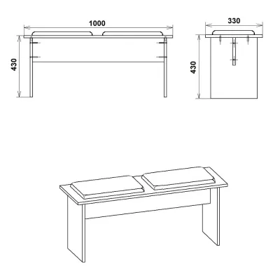 Табурет кухонный Компанит Т-8 дуб сонома Табурет кухонный Компанит Т-8 дуб сонома